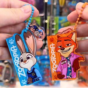 新款 疯狂动物城朱迪尼克掌心尺挂件学生可爱高颜值便携挂件送朋友