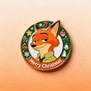 疯狂动物城2金属冰箱贴尼克朱迪高颜值设计合金装 饰品收藏周边