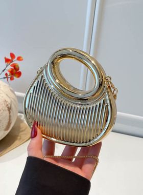 欧美设计感手提包2025新款时尚晚宴单肩包不规则小众单肩斜挎包潮