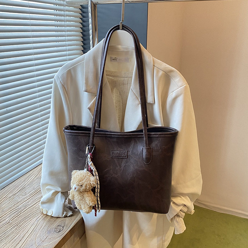 高级感时尚百搭单肩通勤包包女2025秋季新款学生上课大容量托特包,箱包皮具/热销女包/男包,通用款女包,淘宝优惠券,粉丝福利购,淘宝优惠卷