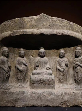 庭院石雕复古雕刻佛像做旧