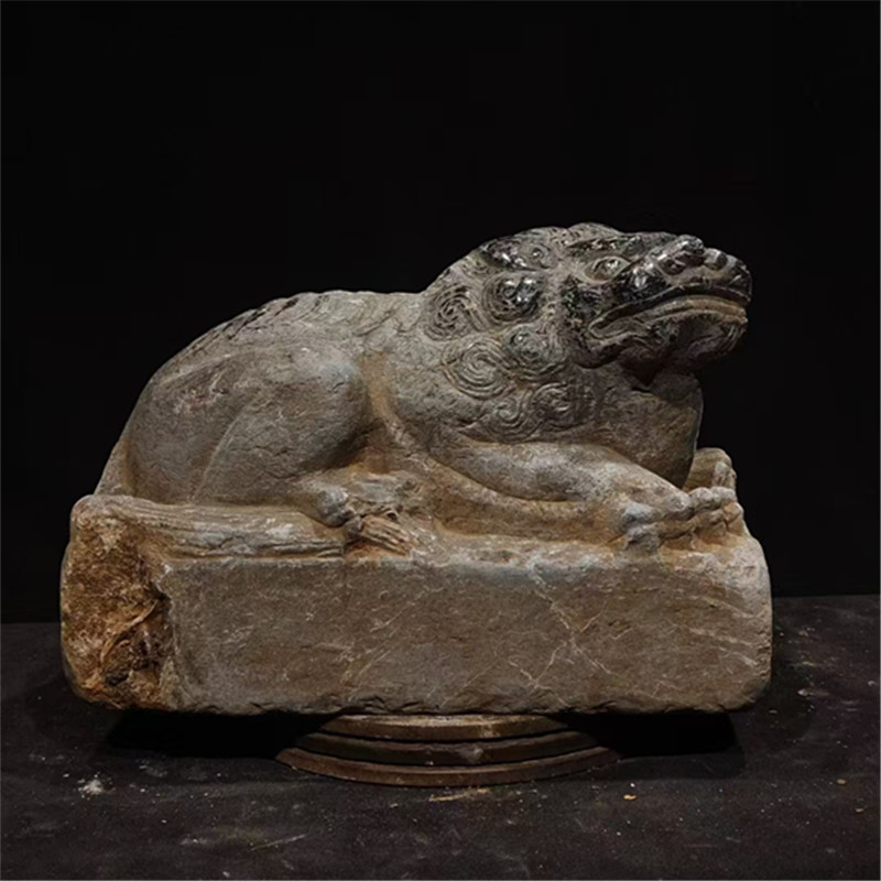 做旧庭院石雕石雕狮子复古雕刻