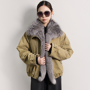 2026冬季白鸭绒羽绒棉服女装短款两面穿棉衣冬季新款加厚外套保暖