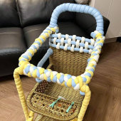 竹编婴儿推车配件童车缠绕防撞条包边神器儿童藤椅改造装 饰棉条