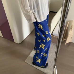 凉凉裤 外穿 夏季 防蚊裤 薄款 睡裤 宽松阔腿裤 子长裤 裤 休闲女裤 遛弯裤