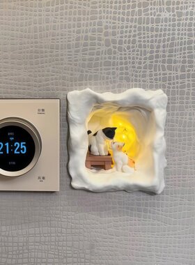 可爱小猫墙上插座装饰86面板开关电源孔堵洞遮丑神器创意补洞神器