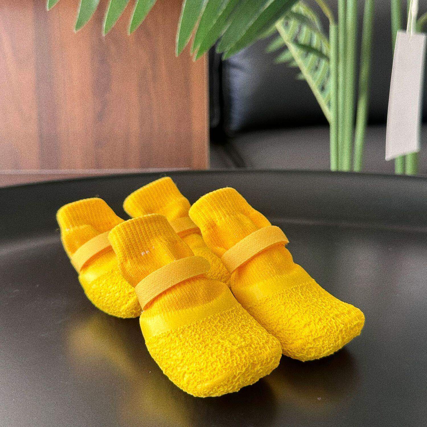 狗狗脚套外出防滑防水袜子软底耐磨狗鞋子外出不掉宠物透气防脏鞋