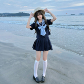 收腰显瘦学院风女长袖 神月社原创jk水手服制服套装 航海日记