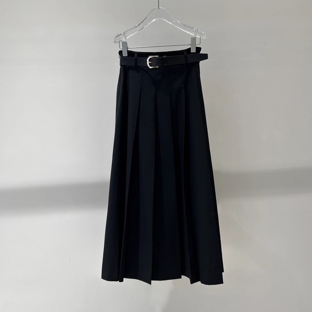 【商场同款】艾诺丝2025秋新款配腰带A字半身裙长裙女353053-1180