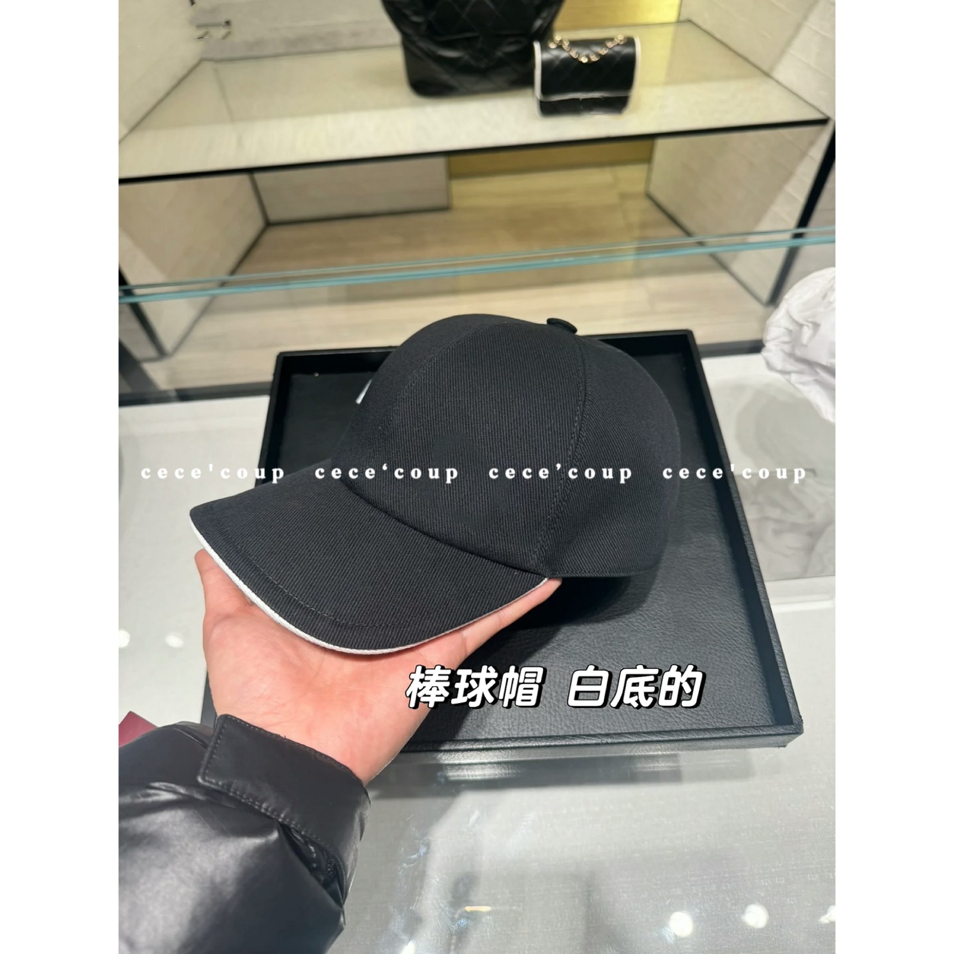 25ss经典黑色休闲鸭舌帽女