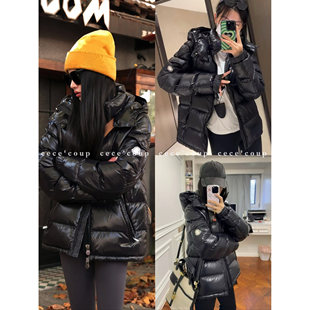 get到了 新品 御寒保暖白鹅绒亮面羽绒服 cece 25FW coup