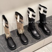 coup 字母刺绣骑士靴 闭眼冲 01新品 cece 经典 25FW 高筒长靴