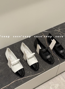 cece coup 心心念念！08/04 新品 25ss 蝴蝶结玛丽珍 平底单鞋女