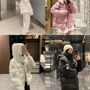 新品 cece 经典 Shoe 25FW 90白鹅绒连帽羽绒服 coup宝藏