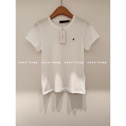 cece coup 神仙小T ！ 04/01 新品 25ss 刺绣圆领宽松T恤 短袖女