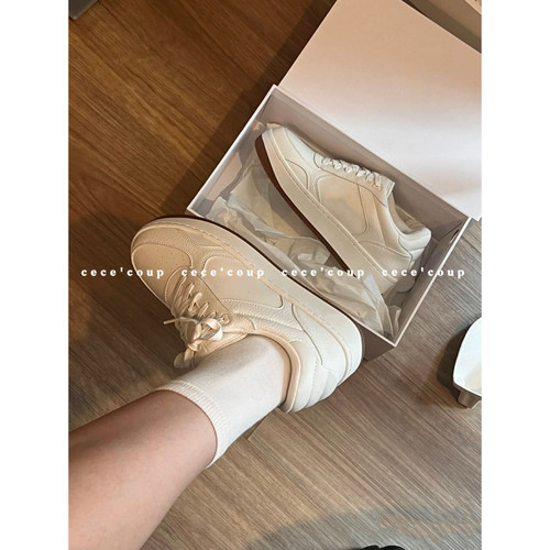 25ss拼色系带小白鞋休闲鞋女
