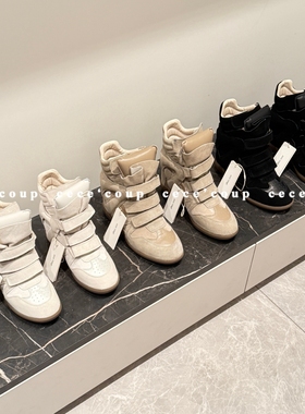 cece coup 高级 Style！10/20 新品 25FW 内增高魔术贴高帮休闲鞋