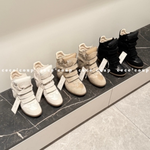 Style 内增高魔术贴高帮休闲鞋 coup 25FW 高级 新品 cece