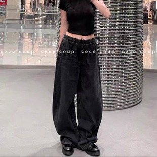 新品 cece 抽绳松紧腰字母弯刀裤 超绝松弛感 25FW 女 coup