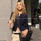 上衣 coup cece 25FW 显瘦穿搭 新品 显瘦开衫 针织刺绣短款