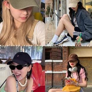 自留款 新品 刺绣棒球帽显脸小鸭舌帽女 cece 25FW coup