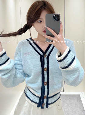 cece coup 甜酷女孩！10/20 新品 25FW 羊毛针织开衫 毛衣外套女