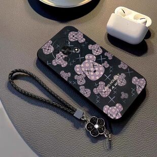 暴力熊适用华为荣耀X30壳潮牌网红x30i新款 挂绳全包保护套 男女保护套防摔Max超薄硅胶软壳卡通复古创意个性