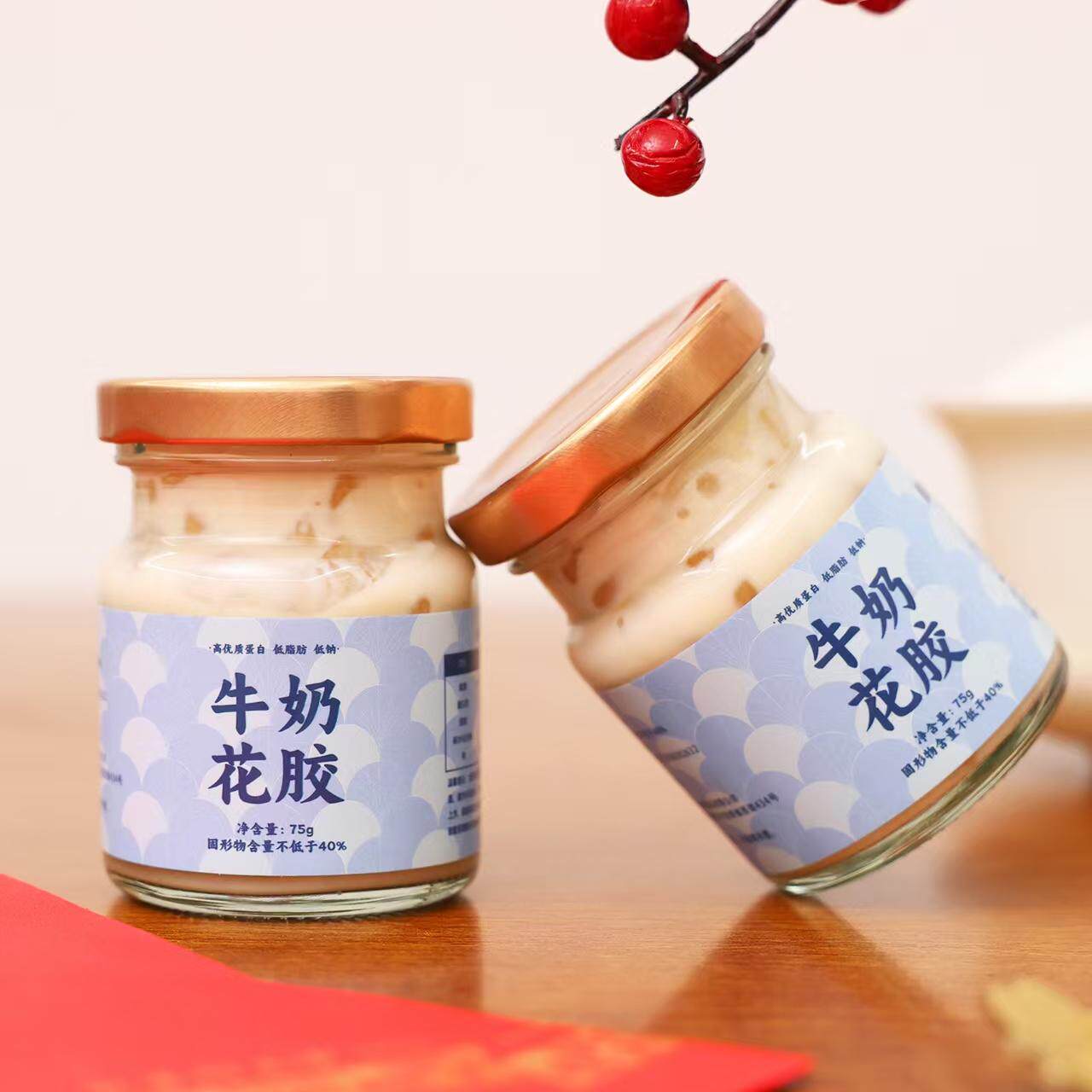 鲜炖牛奶花胶胶原蛋白孕妇滋补品营养天然鱼胶月子礼盒