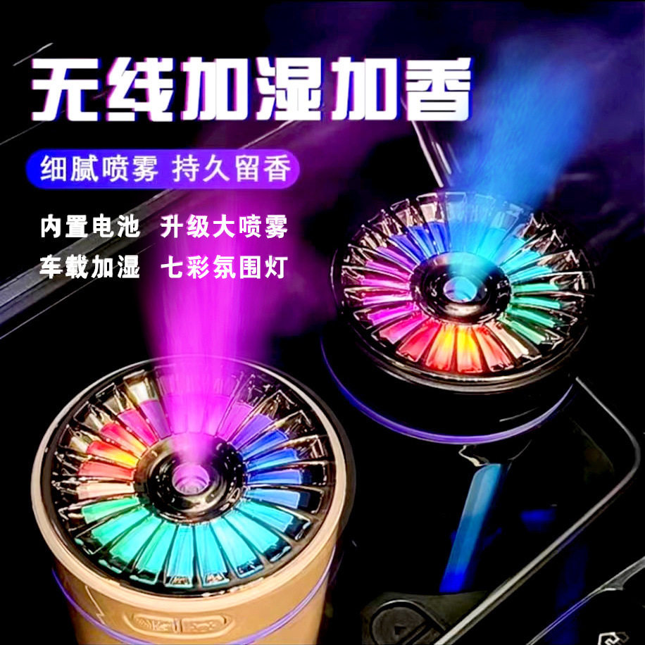 香薰车载空气净化器除臭雾化