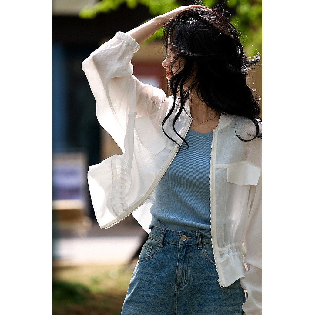 夏季复古休闲短外套轻薄防晒衣女