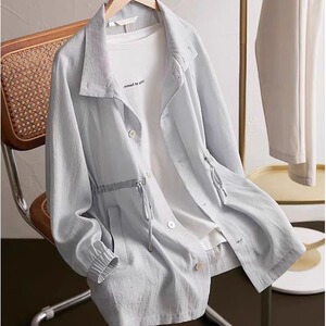 夏女休闲夹克薄款短外套防晒服