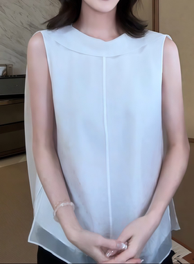 宽松百搭纯色简约飘带套头上衣女