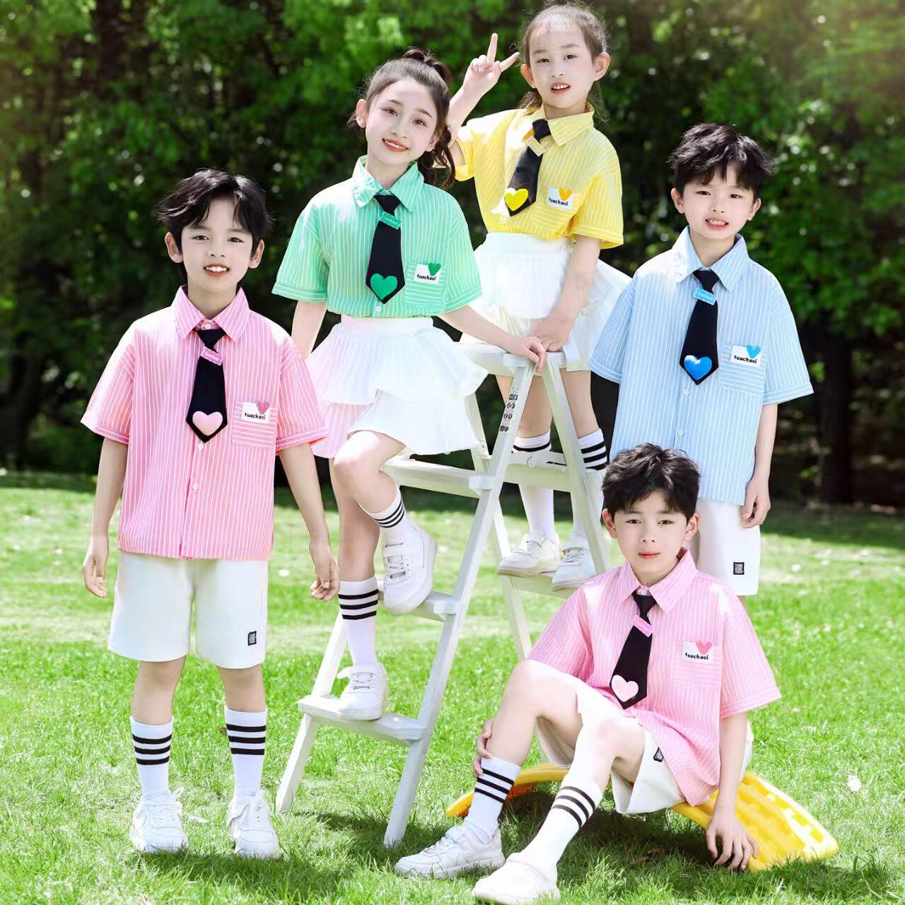 儿童演出服小学生啦啦队表演服