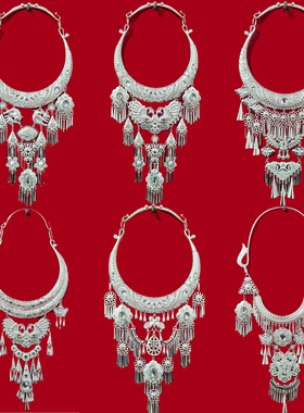 贵州苗族民族风流苏项链