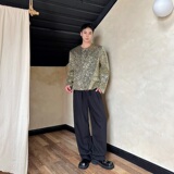 新款个性男士亮片外套男休闲演出百搭外套A246-2653-P155，女装短外套，电商A246