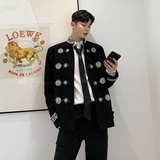 学院风刺绣短款外套盘口气质上衣男A246-2168-P135，男装西服，电商A246