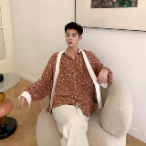原创小清新配色领结宽松复古气质衬衣A246-3901-P75，男装衬衫，电商A246