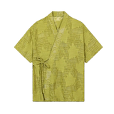 夏季新中式镂空花卉禅意绑带短袖男女衬衣风复古衬衫9778P80，男装衬衫，电商A246