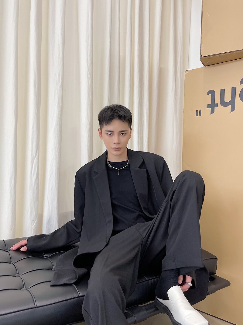冬季复式设计个性金属潮流宽松百搭休闲西服外套A246-3725-P135,男装西服,电商A246
