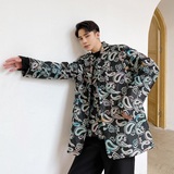 个性印花潮流时髦复古设计西服外套A246-2347-P135，男装西服，电商A246