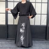 夏季新中式方领中袖男女衬衣复古风汉服衬衫3573P95，男装衬衫，电商A246