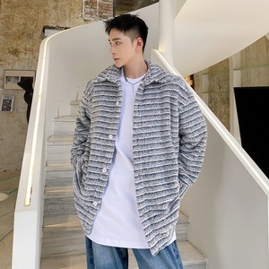 秋冬加厚毛绒翻领长袖男女衬衣5035P105图片