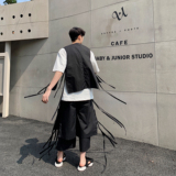 新款飘带工装马甲男休闲百搭无袖坎肩背心外套A246-2062-P55，男装背心/马甲，电商A246