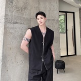 设计款外搭简约风潮流百搭气质马甲A246-2480-P85，男装背心/马甲，电商A246