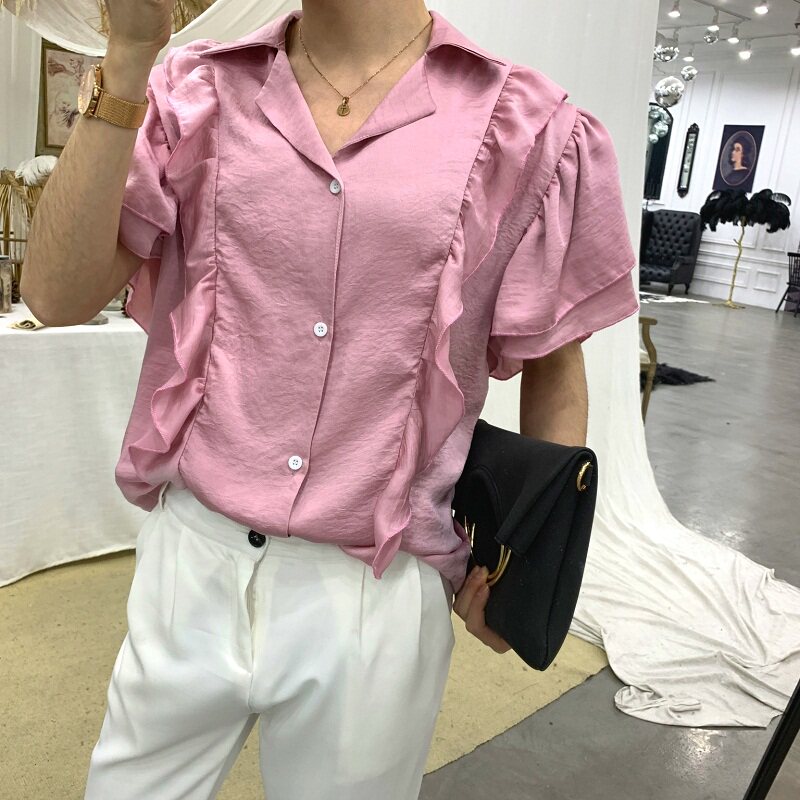 设计师走秀款小众时尚气质夏季短袖男衬衣A261-9030-P75图片