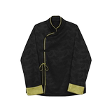 春季新中式提花撞色立领长袖男女风衬衣复古禅意衬衫3554P105，男装衬衫，电商A246