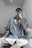 早秋原创设计蕾丝叠加个性时髦小众舞台演出衬衣A261-2308-P95，男装衬衫，电商A246