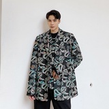 个性印花潮流时髦复古设计西服外套A246-2347-P135，男装西服，电商A246