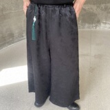 潮流中式提花阔腿男女休闲九分裤风流苏挂饰设计款长裤3572P95，男装休闲裤，电商A246