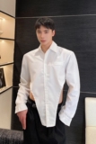 早春个性辣弟风翻领长袖男衬衣潮流小众漏腰设计款衬衫2529P70，男装衬衫，电商A246